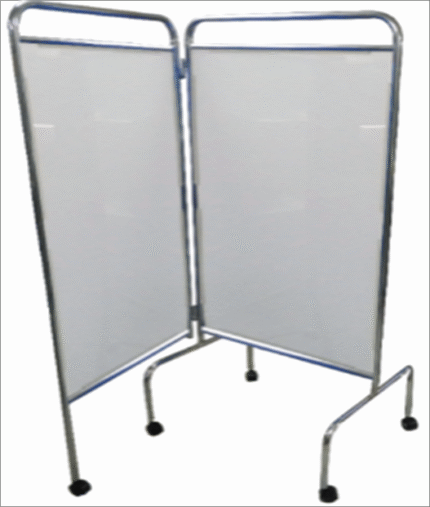 BIOMBO DE DOS CUERPOS CON ACRÍLICO