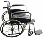 SILLA DE RUEDAS BRAZOS Y PIECEROS FIJOS