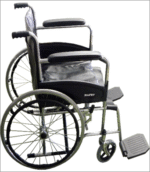 SILLA DE RUEDAS BRAZOS Y PIECEROS FIJOS - Imagen 2