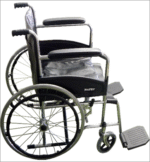 SILLA DE RUEDAS BRAZOS Y PIECEROS FIJOS - Imagen 3