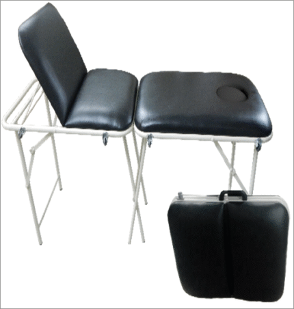 DIVÁN PORTÁTIL RECLINABLE CON ORIFICIO FACIAL